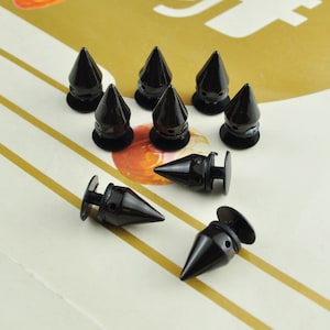 Black Shoe charm,Plastic Spikes Shoe charms,Black Stud charm Spikes Shoe Charm,Plastic Spikes shoe charms,Shoe Decoration,Shoe Accessories,