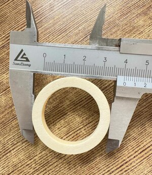 Anneaux En Bois Plats - 205 Pièces Non Finies En 5 Tailles - Idéal Pour Bricolage Et Décorations Maison