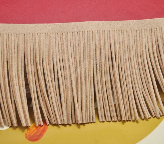 Khaki Suede Leather Tassel