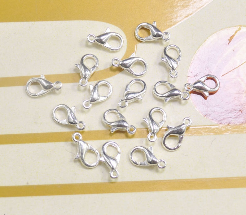 100pcs Silver Lobster Clasps / Claw Clasp / Small Lobster Etsy