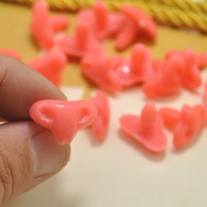 10PCS Cat Nose With Safety Washer for Cat Safety Nose Plastic Nose Kitte Plush Animal, Sew, Crochet doll, Amigurumi - 18mm