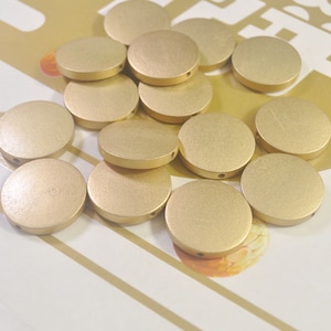 30 pcs Gold Flat Round Wood Bead,Painted Wood Circles Wooden discs, wood disk ,Unfinished Wooden Beads for jewellry,25x5mm