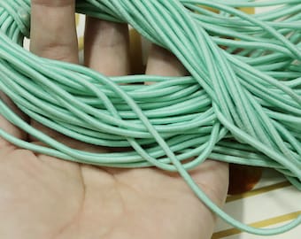 5 Meter 2,5 mm runde elastische Schnur, Aqua Stretch Schnur, elastische Gummischnur,Perlenschnur, DYI Masken, Schmuck, Nylon umwickelter Gummi.