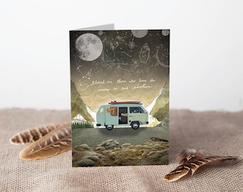 Adventure Card, Camper van card, Vanlife card, Travellers Card, Courage Card, Travelling Couple Card, see the world card