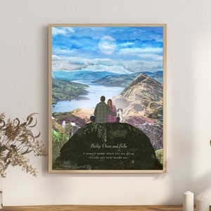 Scotland Custom Gift, Wedding gift, Scotland Print, Couples custom print, Anniversary print, Personalised Edinburgh, Custom Glencoe