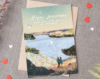 Anniversary Card, Outdoors Anniversary Card, Scenic anniversary card, anniversary, Adventure anniversary card. A6 Size | 105 x 148.5 mm.