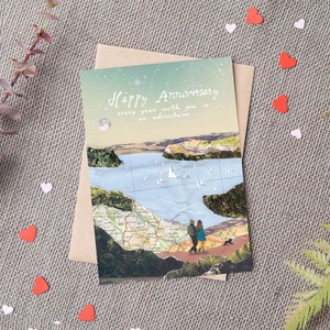 Anniversary Card, Outdoors Anniversary Card, Scenic anniversary card, anniversary, Adventure anniversary card. A6 Size | 105 x 148.5 mm.