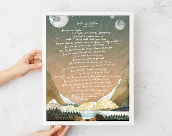 On Marriage Print by Kahil Gibran | The River Cannot Go Back | Wedding Gift | Valentines Print | Custom Wedding gift | The Prophet