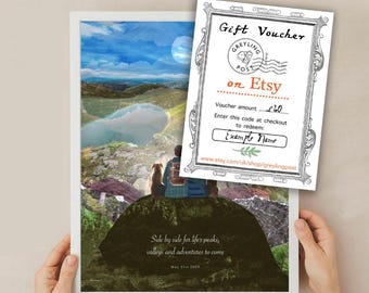 Vale de regalo para Greyling Post, tarjetas, láminas y originales.