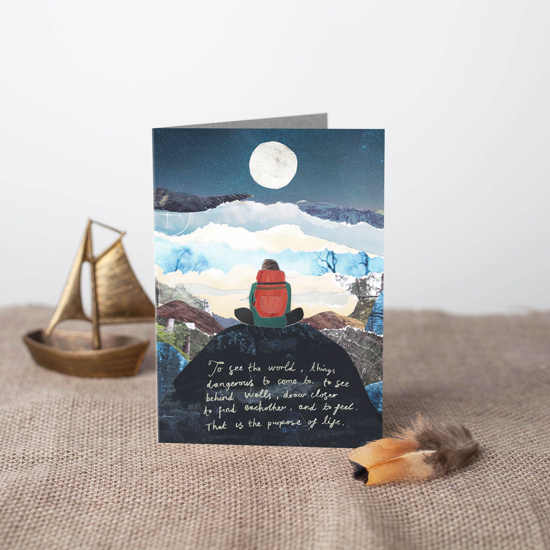 Adventure Card, Life Quote Card, Secret Life of Walter Mitty, Landsca…