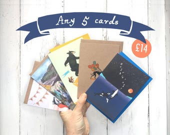 Card bundle | Pack of birthday cards | 5 for 12 | 10 for 21 | 15 for 30 | Choose any  | Job lot of cards | Cat Cards | Dog Cards