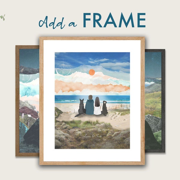 Your print, professionally framed in-house where your artwork is printed.