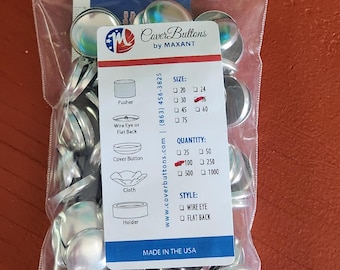 Size #36 CoverButtons, 100 pack