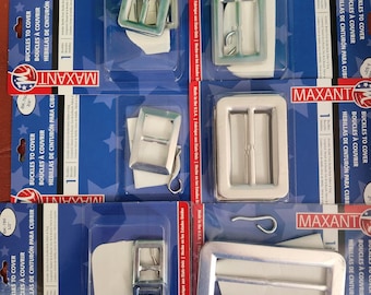 Rectangle Aluminum Cover Buckle, 2-pack