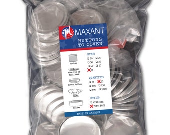 50 #75 Self Covered fabric buttons - Cover buttons by Maxant