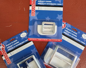 Square Aluminum Cover Buckle, 2-pack
