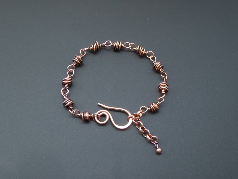 Copper Jewelry Copper Bracelet Link Bracelet Wire Jewellery Wire Wrapped Jewellery Copper Bracelet Arthritis Bracelet Jewellery