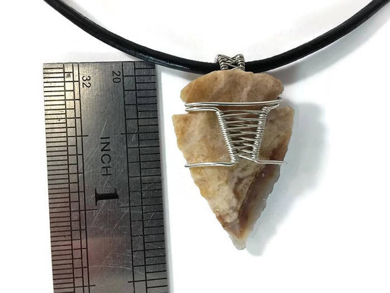 Wire Wrap Arrowhead Necklace Etsy