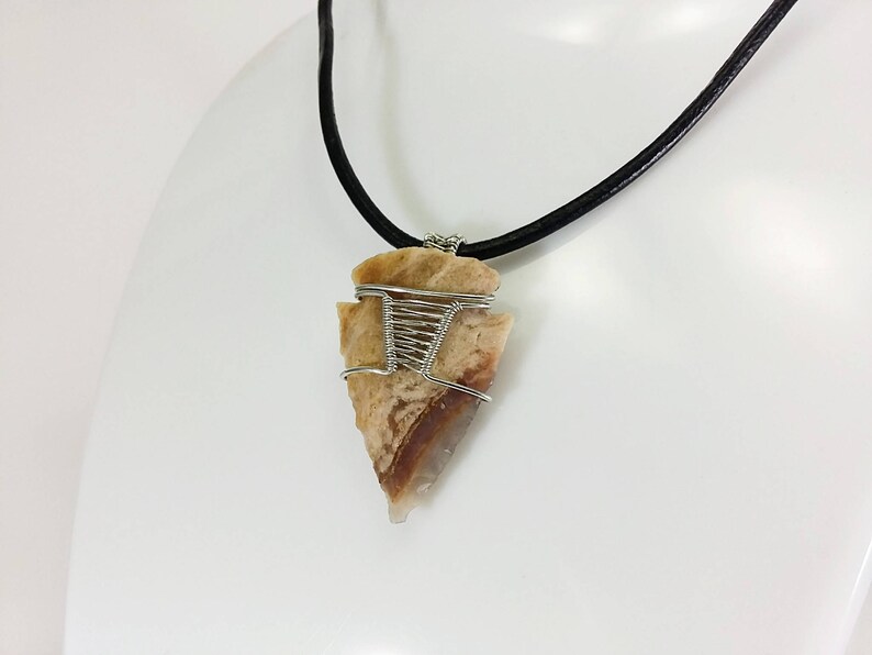 Wire Wrap Arrowhead Necklace Etsy