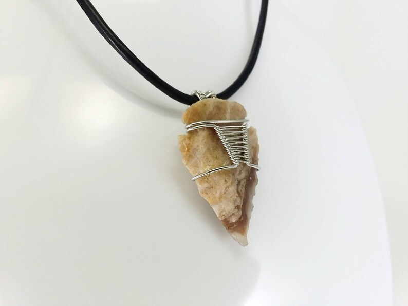 Wire Wrap Arrowhead Necklace Etsy