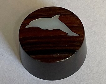 MOP Dolphin in Rosewood Guitar Knob