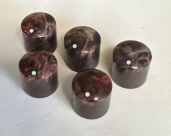 Dyed/Stabilized Maple Burl Guitar Knobs: PRICE/KNOB