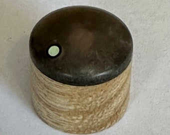Dark Purple Resin on Ash Guitar Knob