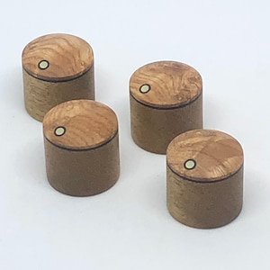 Ash op Black Limba Wood Gitaarknoppen