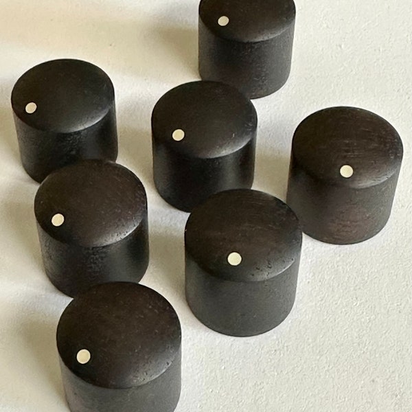 DARK Macassar Ebony Guitar Knobs