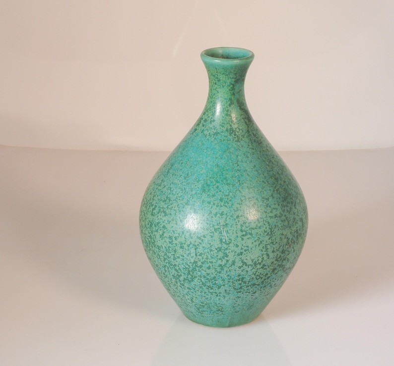 Vintage Rookwood Pottery Vase – 1960s Mottled Green Glaze, Shape 861 - Etsy