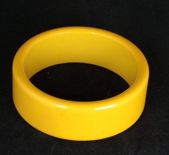 VINTAGE BAKELITE Bracelet Egg Yolk/ Butterscotch,… - image 2