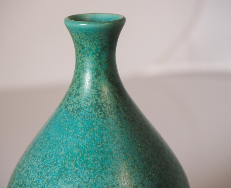 Vintage Rookwood Pottery Vase – 1960s Mottled Green Glaze, Shape 861 - Etsy