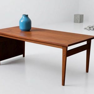 Mesa de centro extensible de teca danesa de Grete Jalk, estilo moderno de mediados de siglo PJ 56B