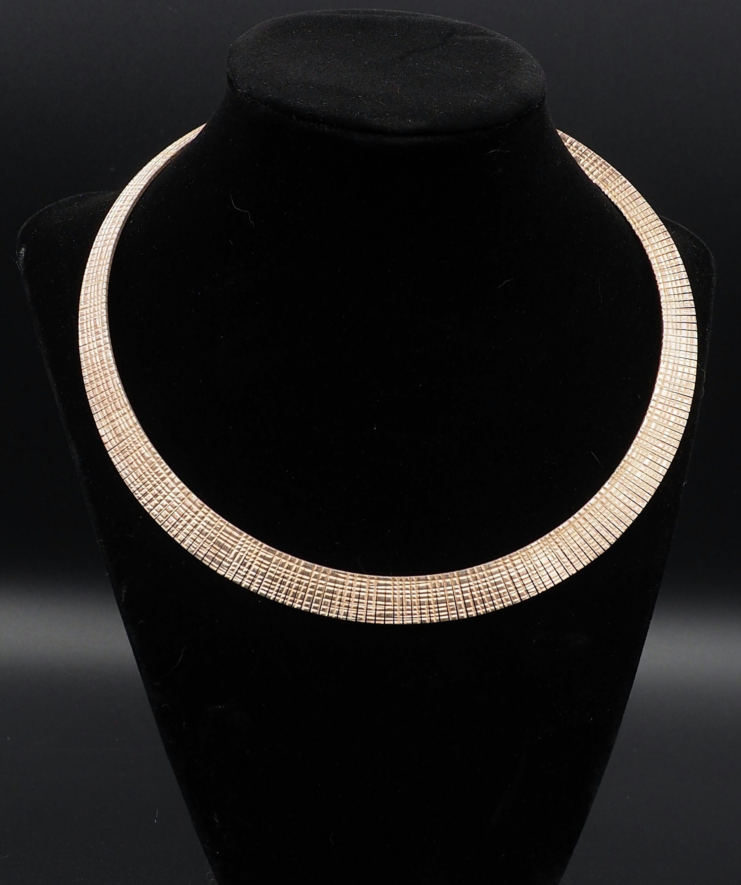 Bella Diva Necklace Bronze Silverplated Egyptian Collar Necklace Reversable