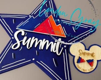 Allstar Cheer Summit Inspired Pin Holder & Earring set.