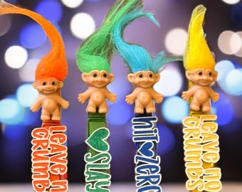 Good Luck Troll Inspired Cheer Clothespins | Allstar Cheer Pins | Championship Pins | Choose Quantity