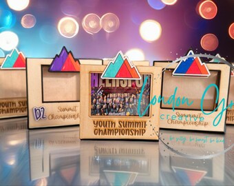 Custom Cheer Championship Inspired Wood Photo Frame | Cheerleader Gift | Personalized Cheerleading Keepsake | Team Gift | Coach Gift