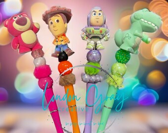 Handmade Beaded Pen | Cute Character Pens | Colorful Ballpoint Pens | Kid Gift | Boy or Girl Accessories | Birthday Gift | Stocking Stuffer