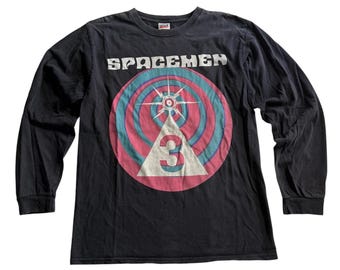 90s Spiritualized ロンT Vintage spacemen 3 Vintage 90s Spiritualized English Shoegaze Music Band T Shirt