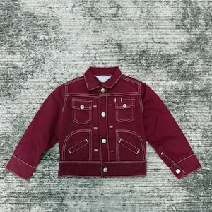 Vintage 60s-70s Ranchcraft Jc Penney Burgundy Type 2 Selvedge Jacket