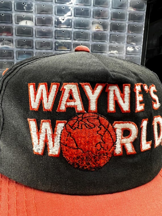 Vintage 90s Wayne's World Movie Cap Snap Back Rare - Etsy