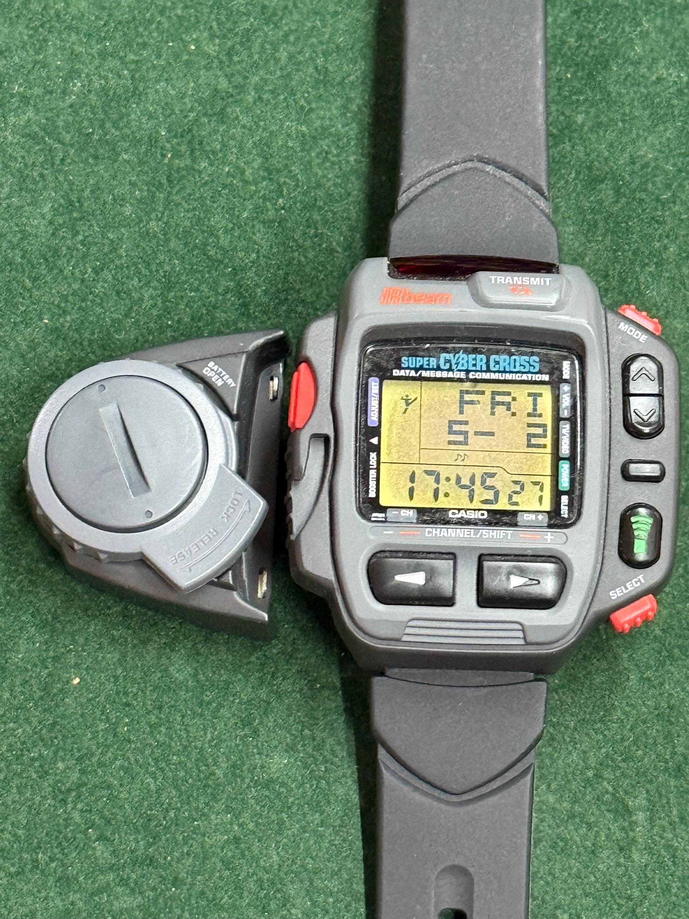 時計 CASIO SUPER CYBER CROSS JG-200 Casio Super Cyber Cross JG-200 Vintage Digital Super Optical