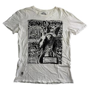 Sonic Youth Firehose Tour Tshirt Worn By Indie Rock Tee