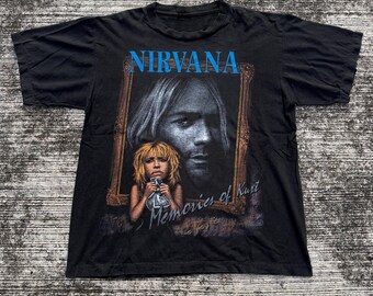 XL, Vintage 1990s NIRVANA Band T-shirt, Wild Oats, White - Etsy