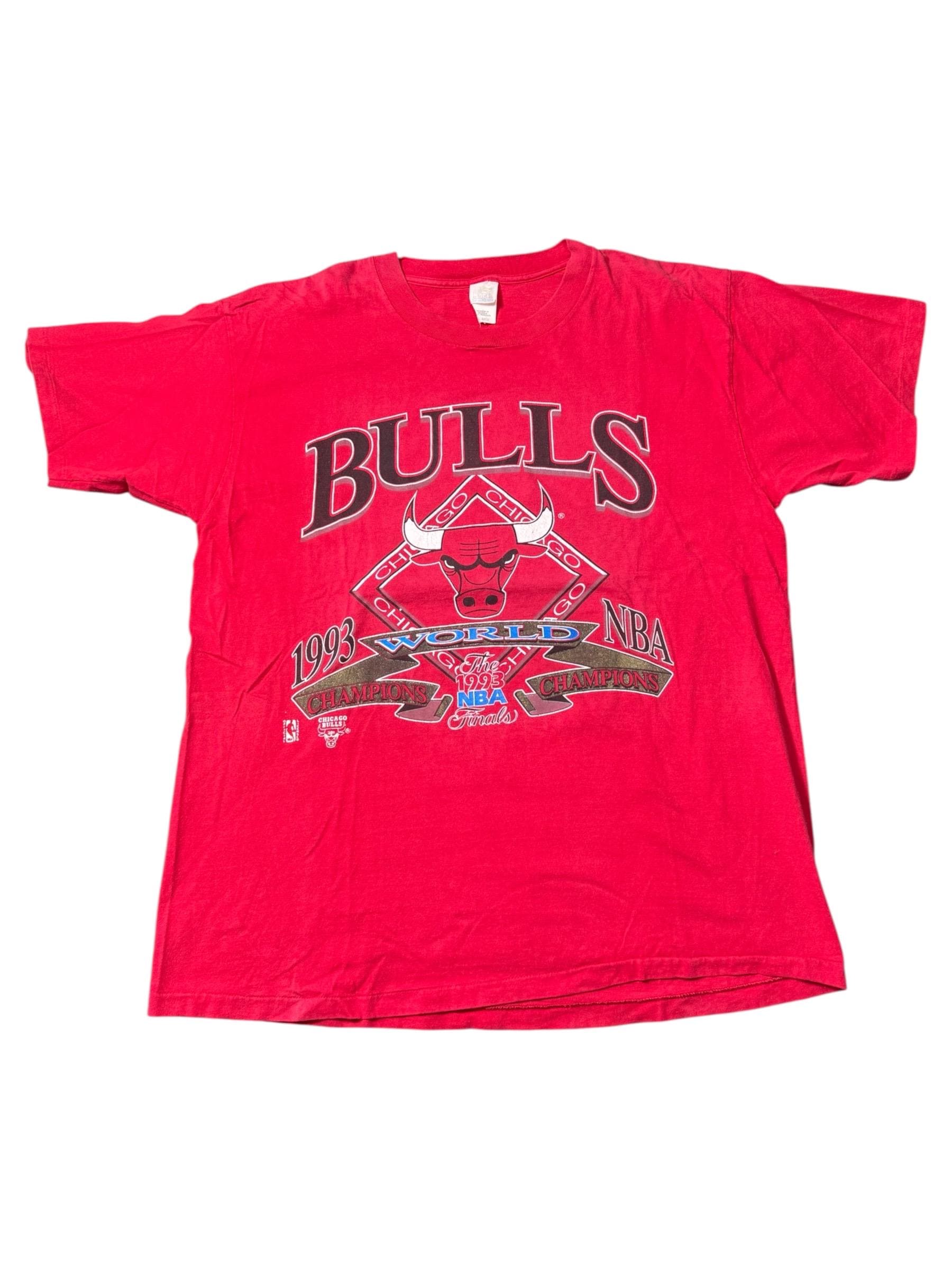 Vintage 1993 Chicago Bulls NBA Finals World Champions Tshirt - Etsy