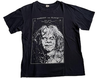 The Exorcist Horror Movie Y2K Tshirt Forget The Flock Graphic Distressed