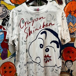 ヴィンテージ クレヨンしんちゃん 漫画 全面プリント Tシャツ