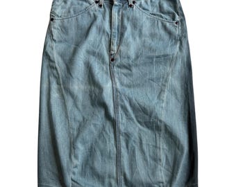 Vintage Y2K Levis RED Denim Skirt Made In Italy