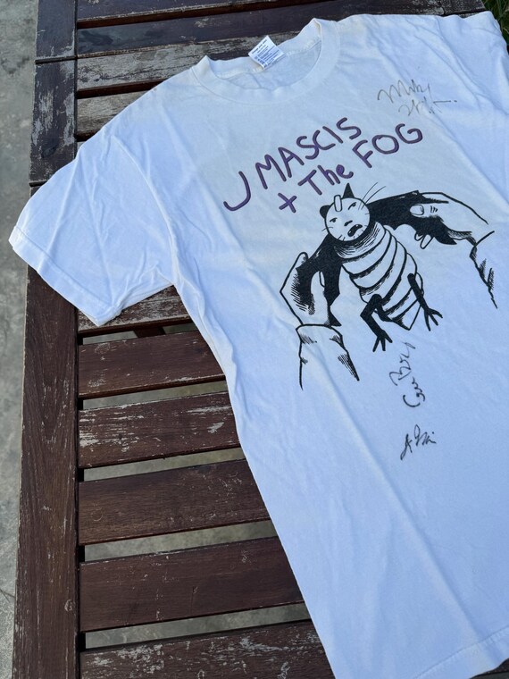 J Mascis +The Fog　2001年ヴィンテージ Tシャツ Vintage J Mascis + the Fog Band Signature Tshirt Dinosaur Jr