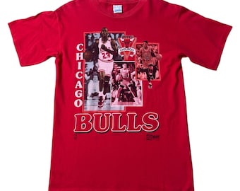 Vintage jaren 90 Chicago Bulls Michael Jordan T-shirt Salem sportkleding
